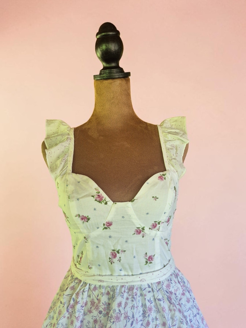 Altar'd State Pastel Floral Tiered Maxi Dress - Picture 4 of 8